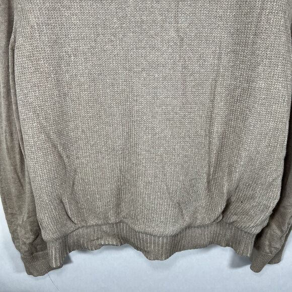 Johnson & Murphy Sherpa Lined Full Zip Wool Blend Sweater Womens XXL 2XL Beige - Picture 12 of 12